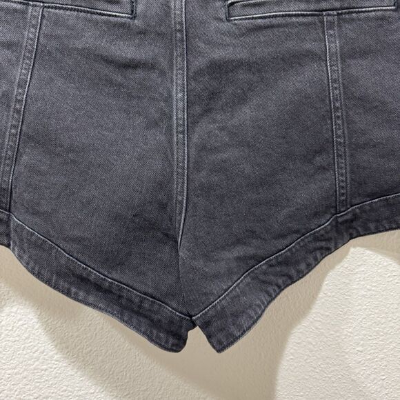 Free People x We The Free Crvy Mona High Rise Shorts In Midnight Black Sz 31 NEW - Picture 8 of 8